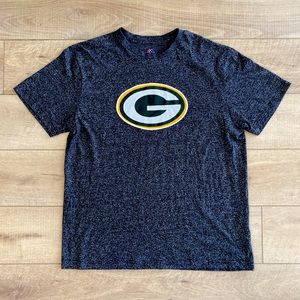 Green Bay Packers Gray Majestic T-Shirt, XL Excellent Condition